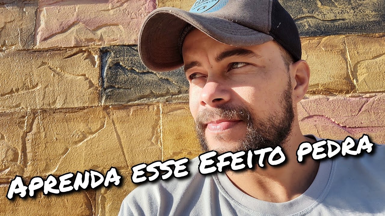 PEDRA ARENITA - Efeito Pedra com Argamassa - DIY- Pedra Falsa (como fazer)