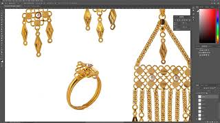 traditional arabic gold set_gold retouching tutorial screenshot 2