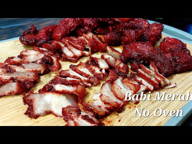 Resep Babi Merah | Versi Mudah Babi Charsiu, No Oven, No Ribet, Tetap Enak | Pork Charsiu, No Oven class=