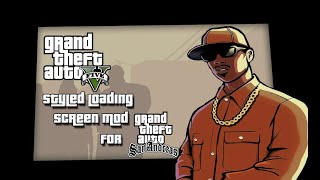 How to install V Styled Loading Screen for GTA San Andreas