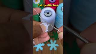 Easy Crochet Snowflake Tutorial – Perfect for Christmas & Winter Decorations #crochet #hiruhandmade