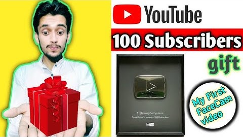 Youtube 100 Subs Gift | How to create Custom URL | My First FaceCam video | Hindi | Urdu