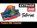 Autodesk Fusion 360 Tutorial 319 - RIB Feature