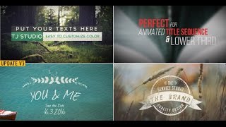 78 Title Animation Pack (After Effects Template)