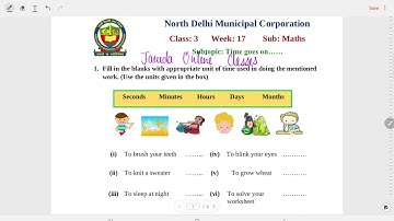 Class 3 Maths Worksheet Solution Week 17(18/10/21)