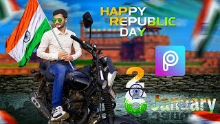 26 january photo editing in picsart | Republic Day 2019 photo editing tutorial video in step by step screenshot 1