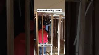 Removed mobile home ceiling panels #shorts
