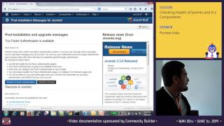 Checking Health of Joomla and It's Components
