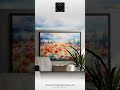Landscape Poppy Field Wall Art, Mountain Lake Sunrise Print, Nature Floral Artwork, Watercolor La...