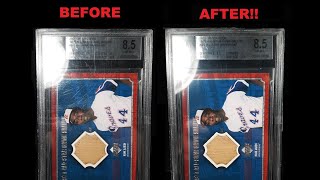 How to Remove Scratches from Graded Card Cases!