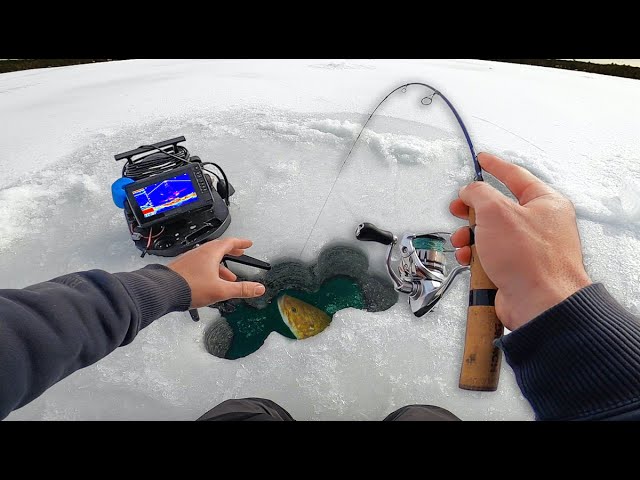 Ice Fishing GIANT Largemouth Bass through the ICE - How to Catch