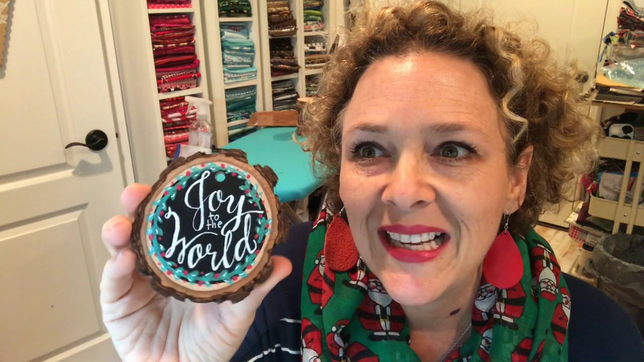 How to make Wood-Sliced Ornament Class promo - YouTube