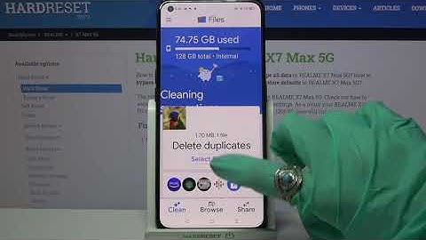 REALME X7 Max – Clean Storage / Delete Junk Files