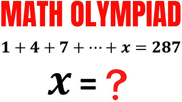 Solve for X in this Arithmetic Series | Arithmetic Sequence Progression | Math Olympiad Training
