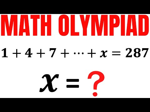 Solve for X in this Arithmetic Series | Arithmetic Sequence Progression | Math Olympiad Training