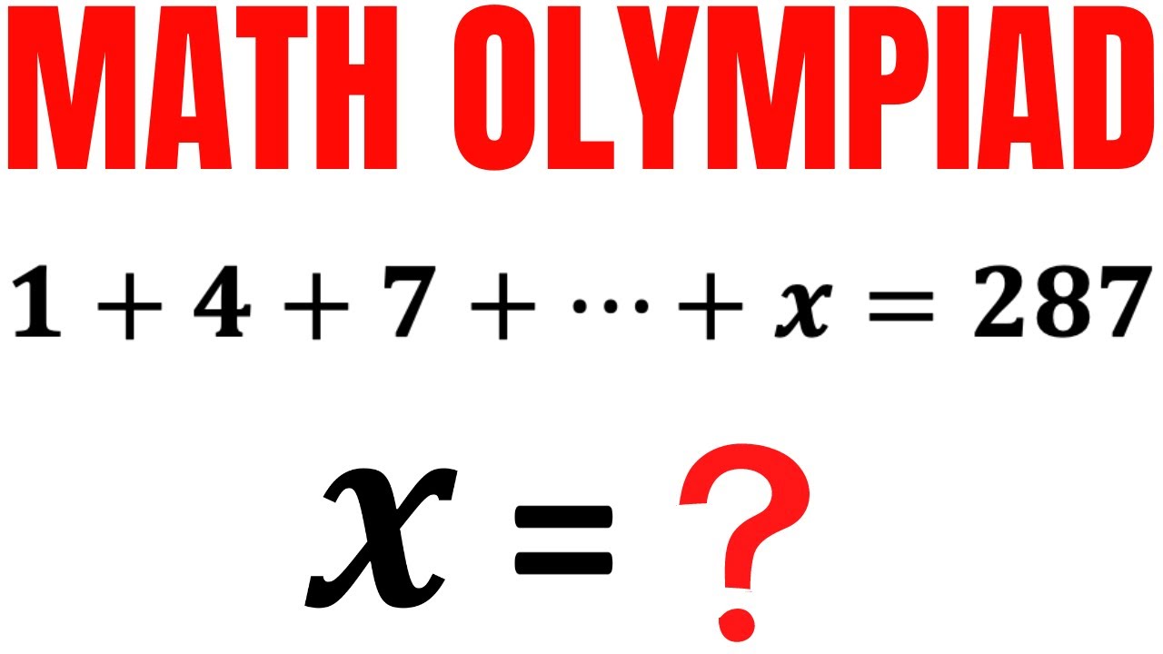 Solve for X in this arithmetic series | Arithmetic sequence progress | Math Olympiad training