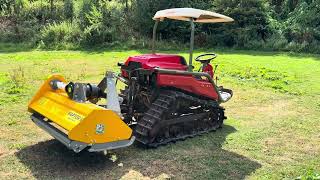 YANMAR AC18 Track Compact Tractor New RAPTOR X 4ft Flail Mower