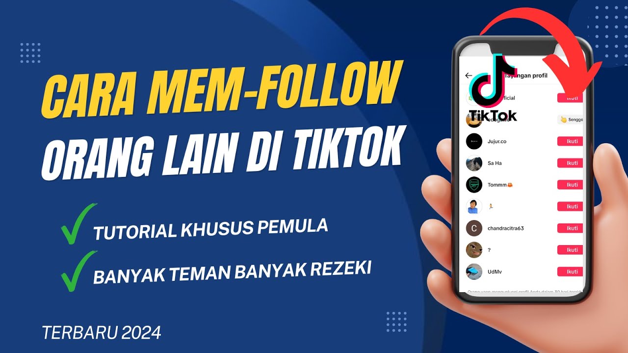 TUTORIAL PEMULA!! Cara MemFollow TIKTOK Orang Lain | Banyak Teman Banyak Rejeki Terbaru 2024