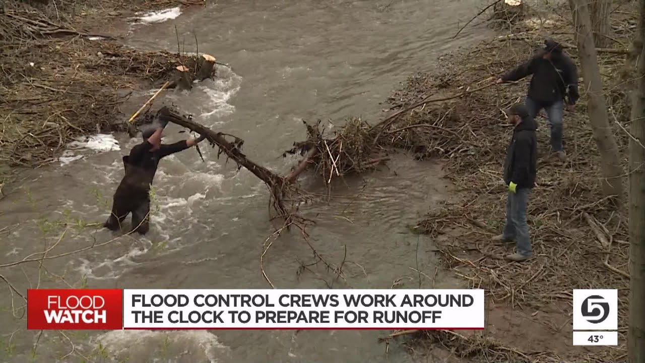 Crews working 12 hour shifts to clear Salt Lake County streams - YouTube
