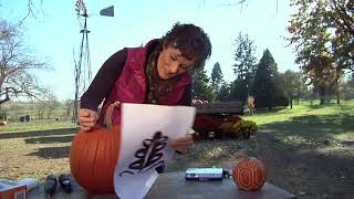 How to Carve a Pumpkin without Cutting Through