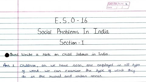 ESO 16 Solved assignment 2022-2023 | ESO 16 Solved assignment in English 2022-2023 | BDP Course |