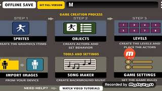 ازي تصنع لعبه بحترف من على  game creator screenshot 5