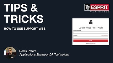 ESPRIT® Tips & Tricks: How to use Support Web