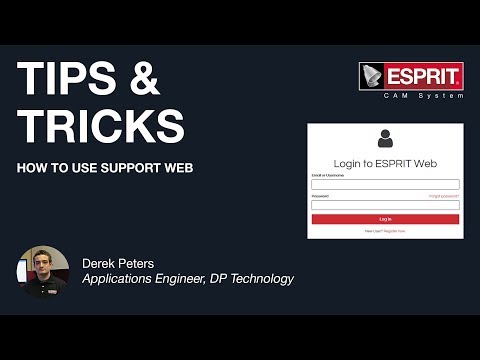 ESPRIT® Tips & Tricks: How to use Support Web