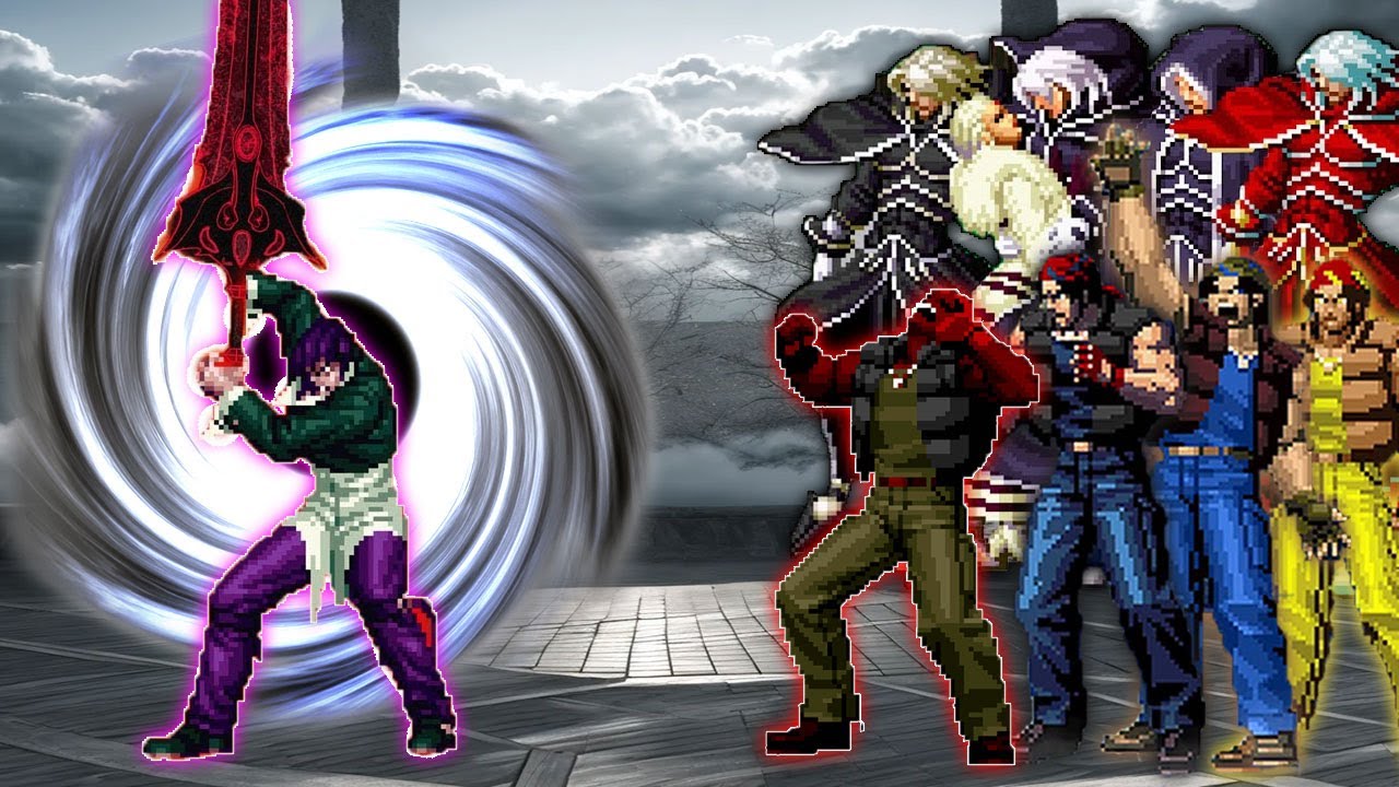 [Mugen KOF] Black Hole Orochi Iori Vs Super 8 Jones Ralf, Boss Igniz Team