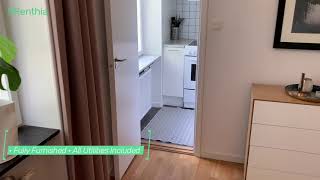 Video Tour Furnished Studio Apartment For Rent In Solna, Stockholm
