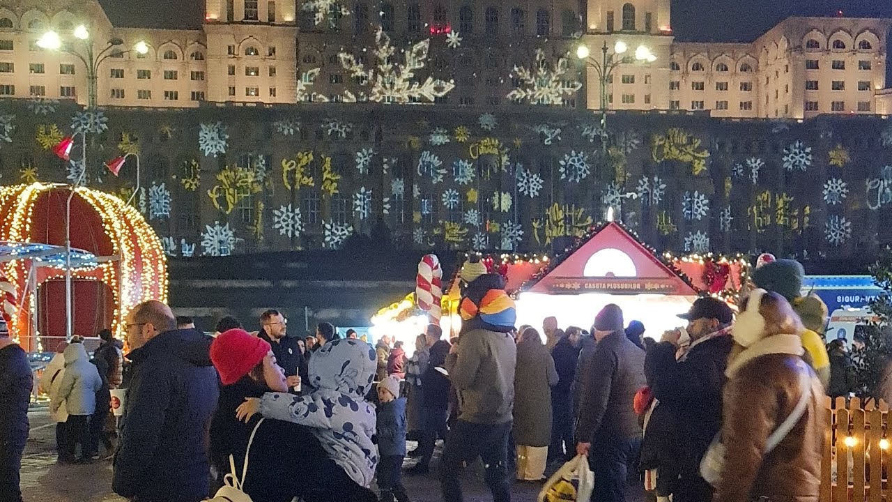 Christmas markets in bucharest city 