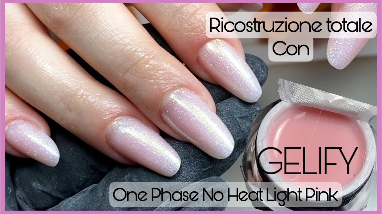 TUTORIAL RICOSTRUZIONE UNGHIE FORMA MANDORLA CON CARTINA | NUOVO MONOFASICO GELIFY LIGHT PINK