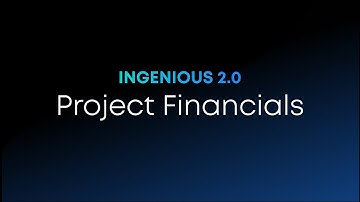 Project Financials with INGENIOUS.BUILD 2.0  | Complete Financial Management Solution