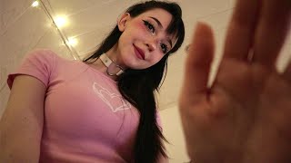 ASMR ☾ doing relaxing things to you on my lap  anxiety calming gf roleplay
