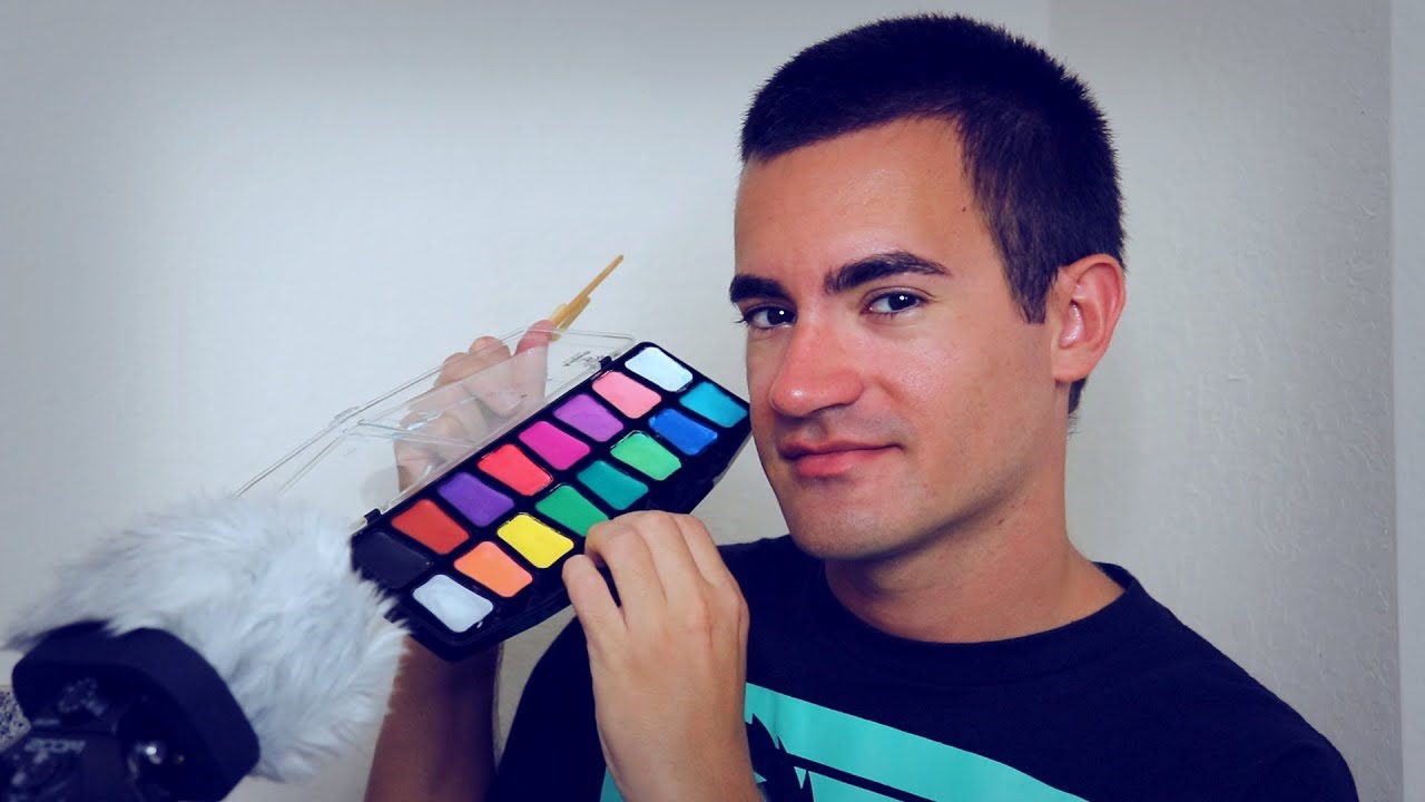 Watch Me Apply Face Paint on Myself (ASMR)