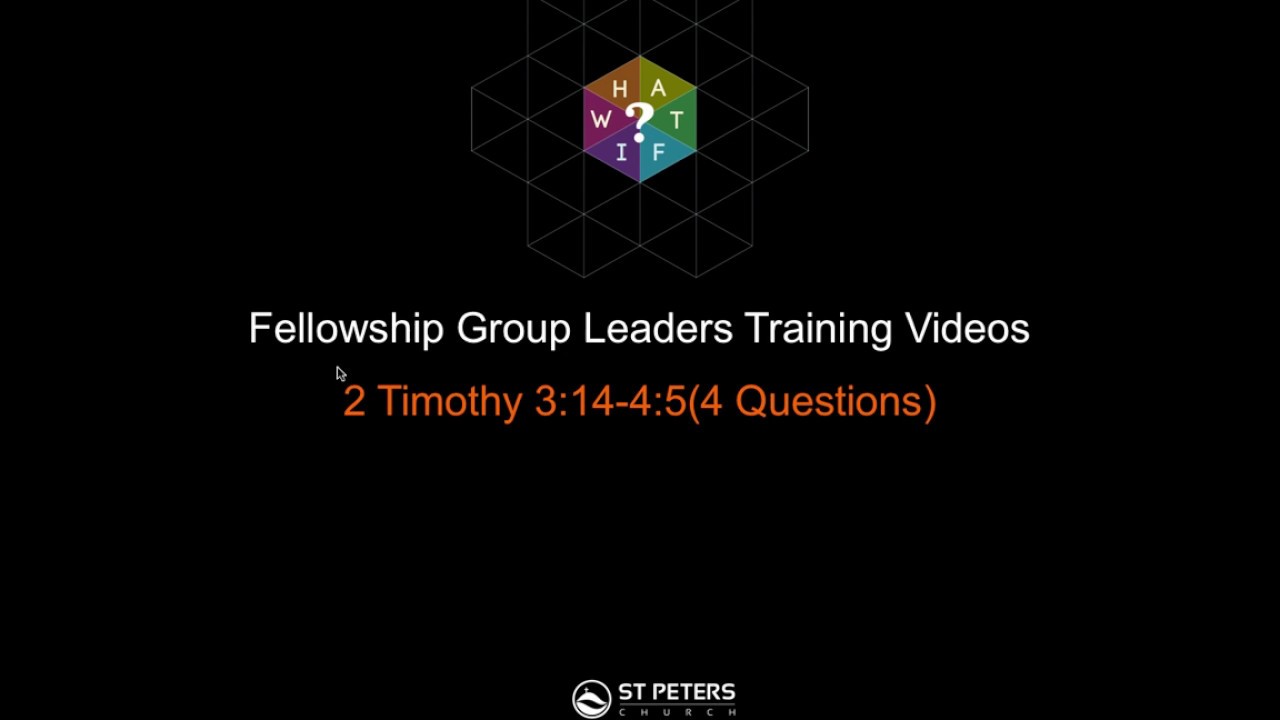 2 Timothy 314 45 Training Video