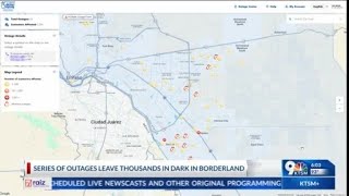 Series of outages leaves thousands in dark