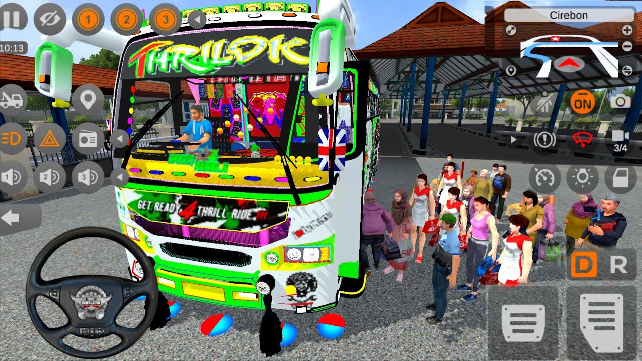 The Colorful World of Bus Simulator Fully Lighting Bus Game Thri Ride Best Game Video 