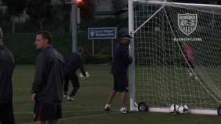 Inside the Lines: Finishing Exercises in Carson, Calif.