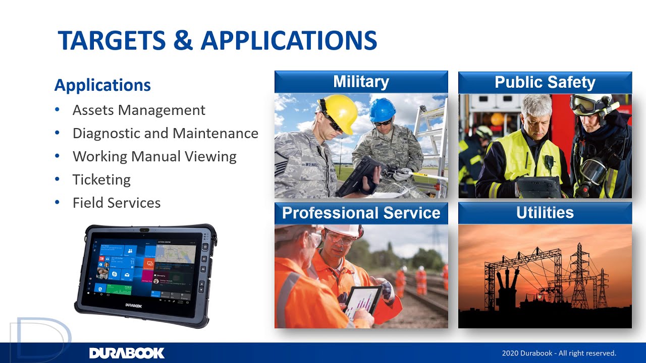 U11 Durabook Rugged Tablet 10th gen CPU Introduction