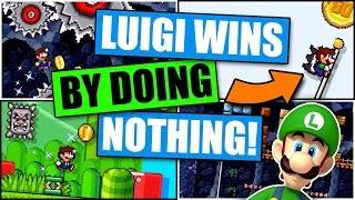 LUIGI Wins by Doing NOTHING! Mario Multiverse (closed beta levels)