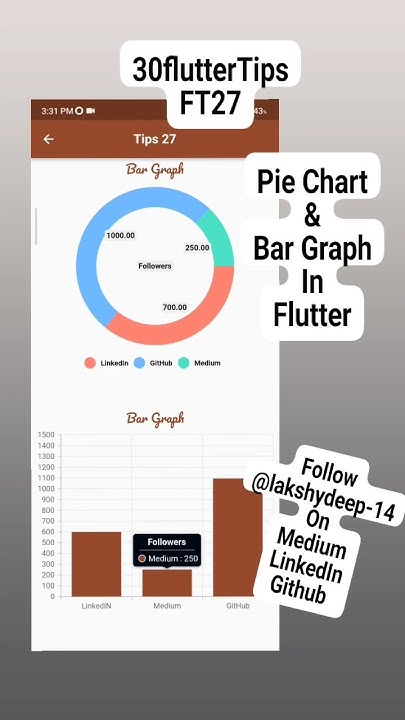 FT27: Pie Chart and Bar Graph In Flutter | #flutter #30flutterTips # ...