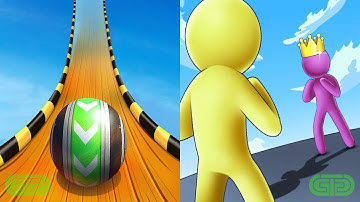 Sky Rolling Ball 3D Vs Giant Rush Android iOS Mobile Gameplay Walkthrough 100260