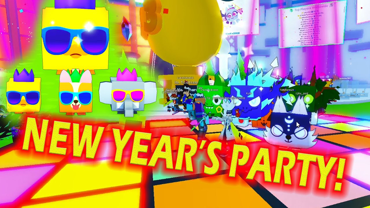When New Year's Party? What Time? Pet Simulator X.