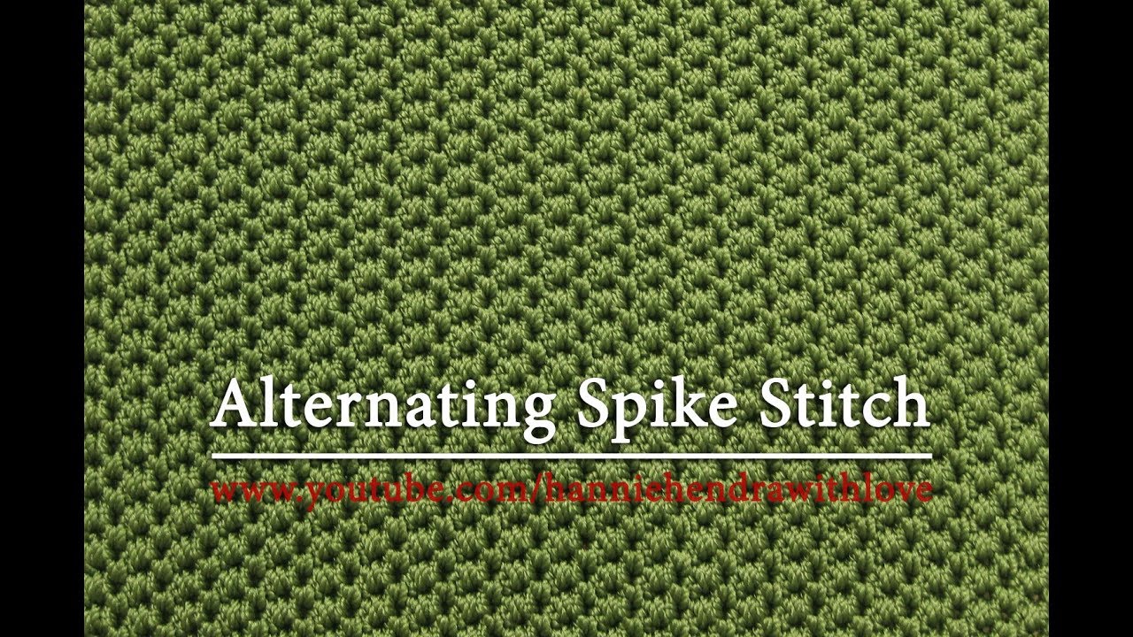 Mini Crochet Tutorial || Tutorial Merajut Alternating Spike Stitch