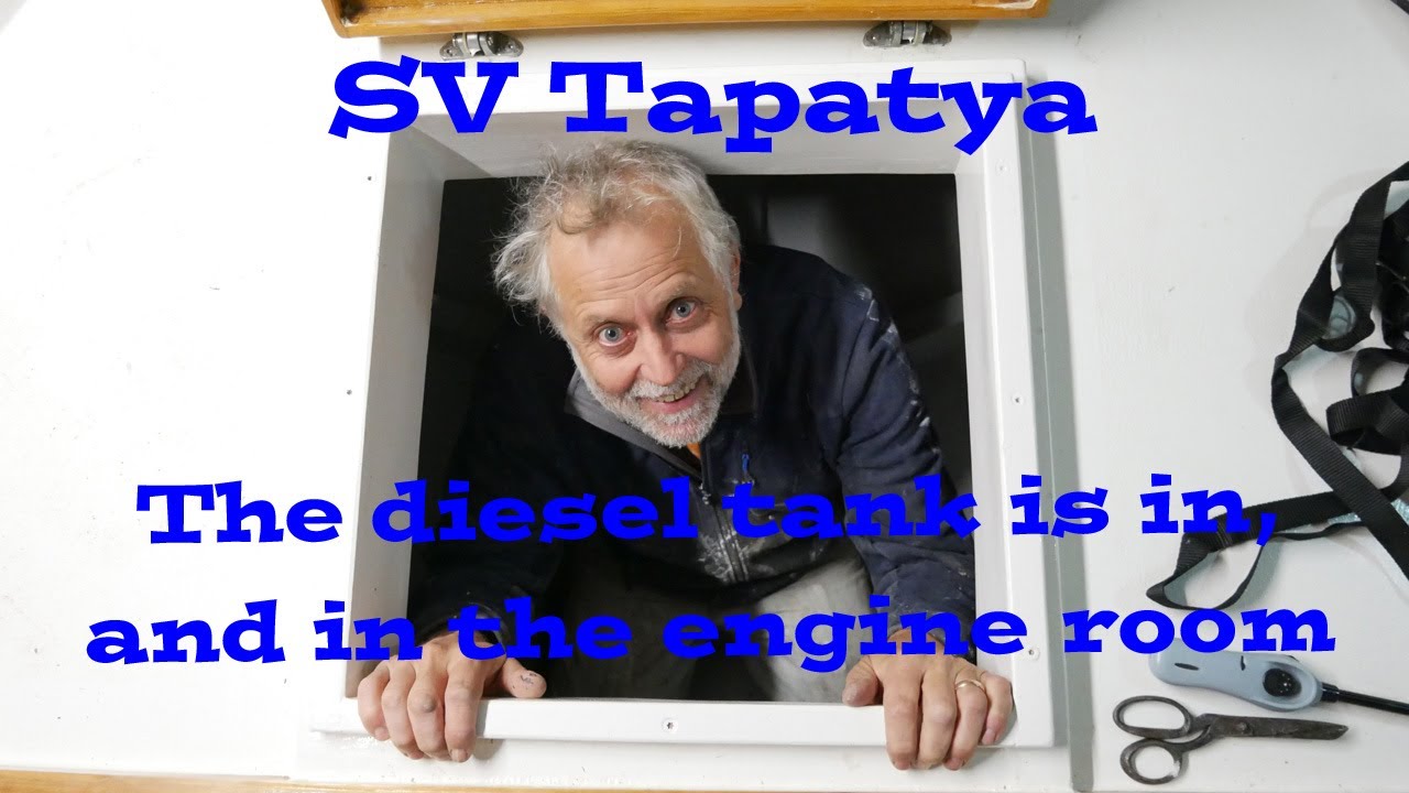 The diesel tank is in, and in the engine room; Building a cruising sailboat - SV Tapatya EP152