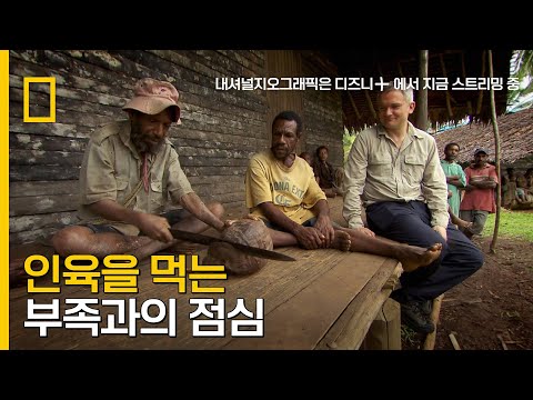 인육 섭취 경험🙆‍♀️ 파프아뉴기니 식인 부족과의 식사😨