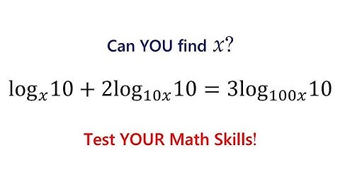 Only 1% of Students Solve This Logarithm Problem Correctly! Can YOU?