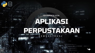 DEMO APLIKASI PERPUSTAKAAN BERBASIS PYTHON PyQt dan DATABASE MySQL