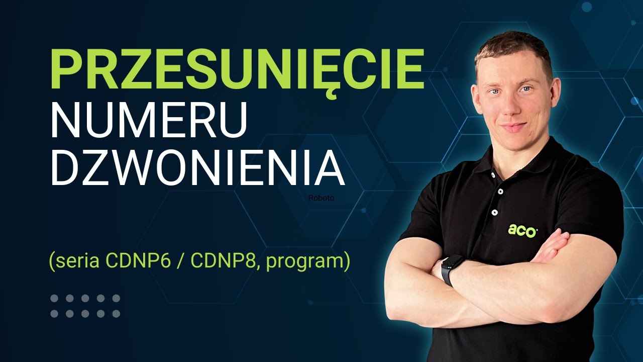 Seria CDNP6 / CDNP8 - przesunięcie numeru dzwonienia (program komputerowy)